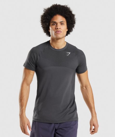 Koszulki Gymshark Apex Seamless Męskie Czarne | PL 256AEZ